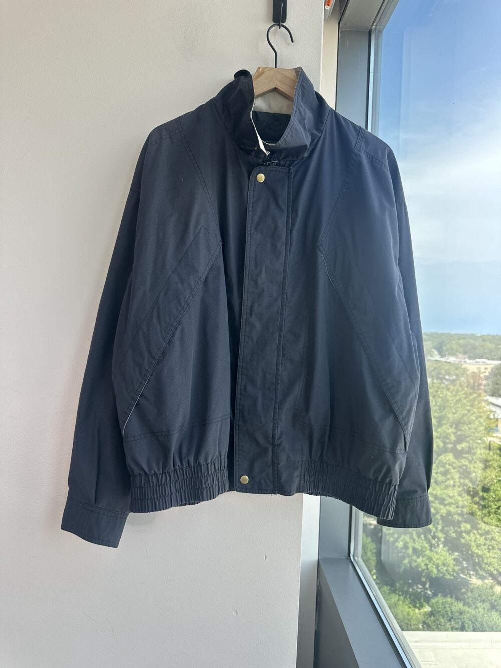 Vintage American Male by Chief Apparel Dark Gray Lightweight Full-Zip Jacket XL